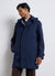 Parka con cappuccio e chiusura coperta