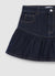 Gonna-pantalone denim con frill