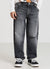 Jeans baggy con strappi