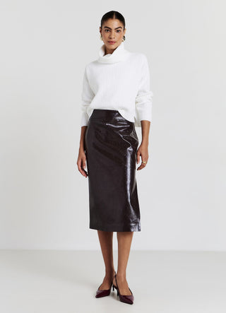 Plain turtleneck jumper