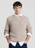 Raglan sleeve ribbed jumper