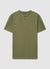 Plain-coloured T-shirt with a crew neck