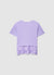 T-shirt con fondo in sangallo