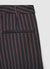 Pantalon droit sartorial à rayures avec pinces