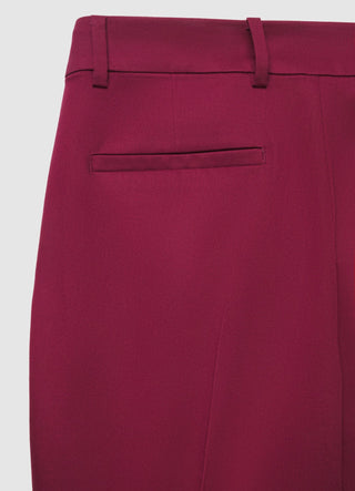Plain tailored long trousers