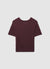 T-shirt punto traforato a tinta unita