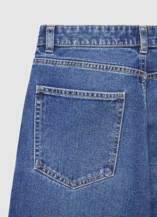Palazzo-Jeans mit hoher Taille