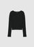 Ribbed cardigan with hooks