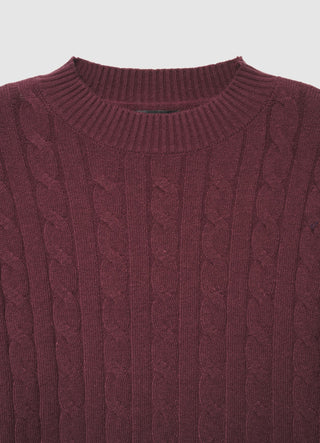 Crochet crop top with crew neck