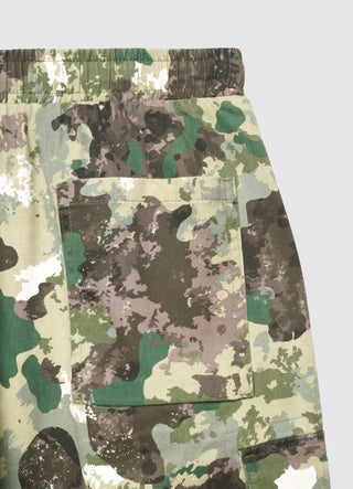 Pantaloni cargo con stampa camouflage