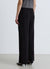 Pantalone wide leg sa naborima i iglom za rever