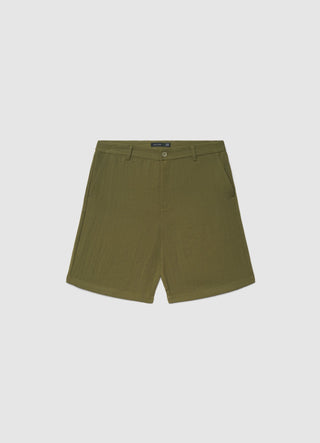Pantaloncini chino effetto stropicciato
