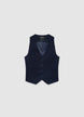 Pinstriped waistcoat with buttons - XS