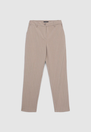 Pinstripe cigarette trousers