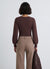 Cable-knit body with long sleeves