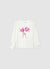T-shirt with print and ruffle sleeves
