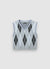 Diamond pattern knitted waistcoat