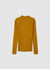 T-shirt a manica lunga a costine con collo alto