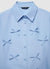 Camicia crop con fiocchi applicati