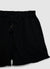 Shorts misto lino con frange in fondo