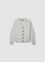 Einfarbiger Strickcardigan mit Knöpfen