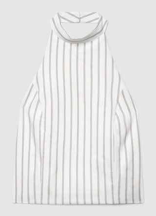Top halterneck a righe