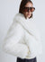 Giacca crop effetto peluche con collo rever