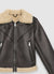 Giubbotto aviator con interno effetto montone