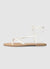 Flache Gladiatorensandalen mit Schnürung