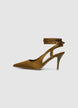 Slingback-Pumps mit Schnürung - 36