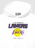 Felpa oversize con cappuccio e stampa Lakers