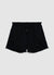 Shorts misto lino con frange in fondo