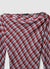 Patterned shawl collar blouse