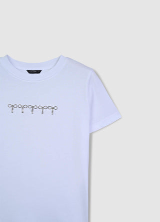 T-shirt fiocchi strass