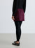 Gonna miniskirt effetto suede con zip laterale