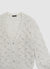 Cardigan traforato con bottoni effetto luccicante