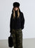 Boxy turtleneck sweater with English ribbing