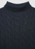 Maglione dolcevita con trecce