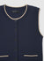 Gilet in maglia con profili a contrasto