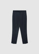 Pantalone straight a gamba dritta con piega - 44