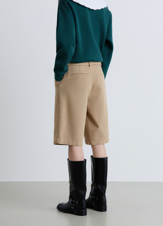 Shorts bermuda con cintura