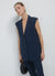 Pinstriped single-breasted waistcoat