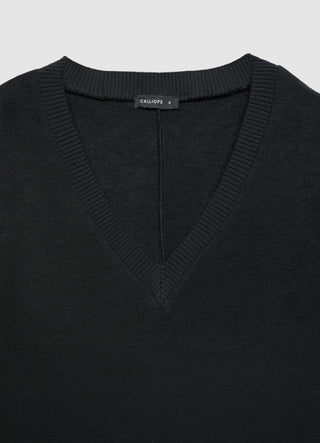 Sweat-shirt à col en V