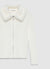 Maglia con zip e collo in similpelliccia