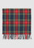 Sciarpa tartan con frange