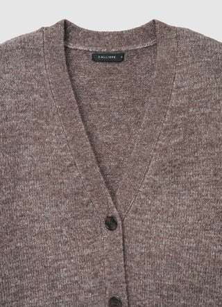 Oversize-Cardigan mit Knöpfen