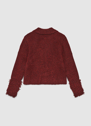Bouclé cardigan with buttons