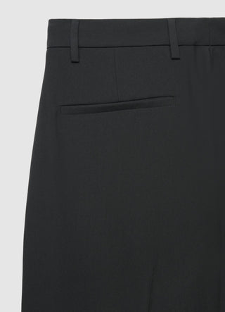 Solid colour wide-leg trousers