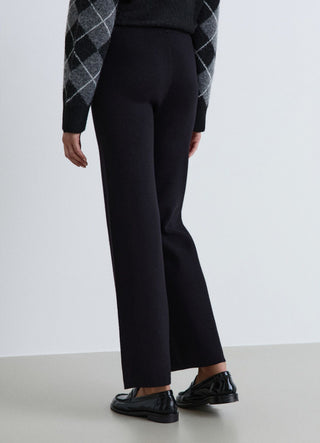 Pantaloni straight in maglia a gamba dritta