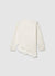 Pull doux à col en V avec dentelle à la base